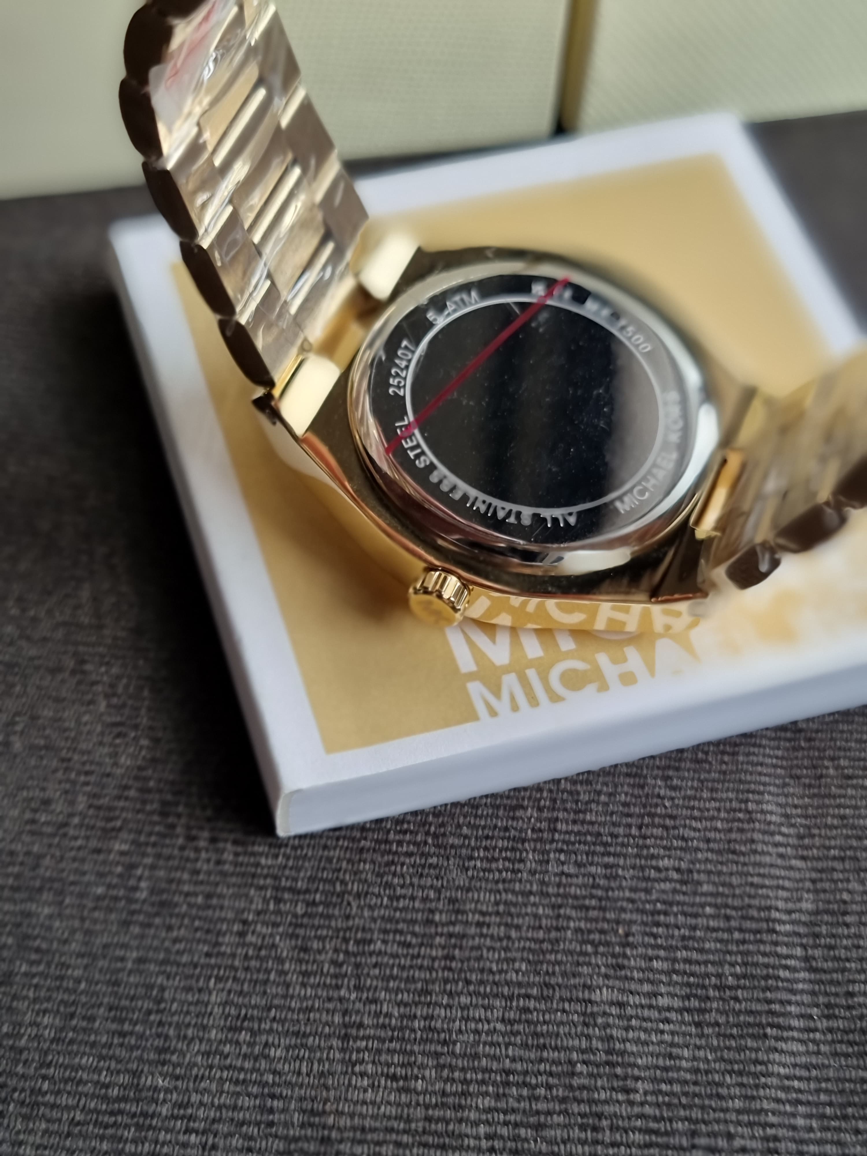 Michael Kors 37mm Lennox Gold Tone Analogue Watch MK7500
