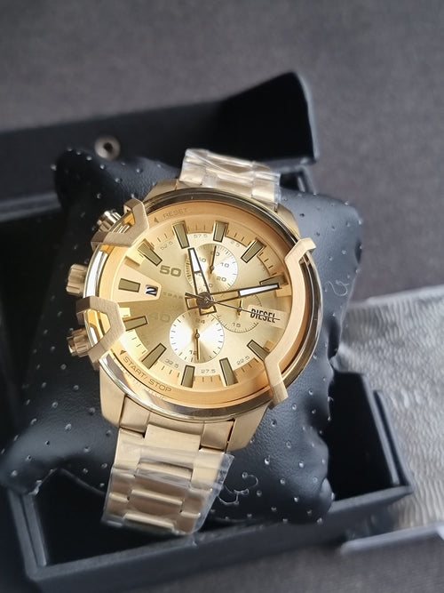 Diesel Men's Griffed Chronograph, 48 mm Case Size, Stainless Steel Watch DZ4573