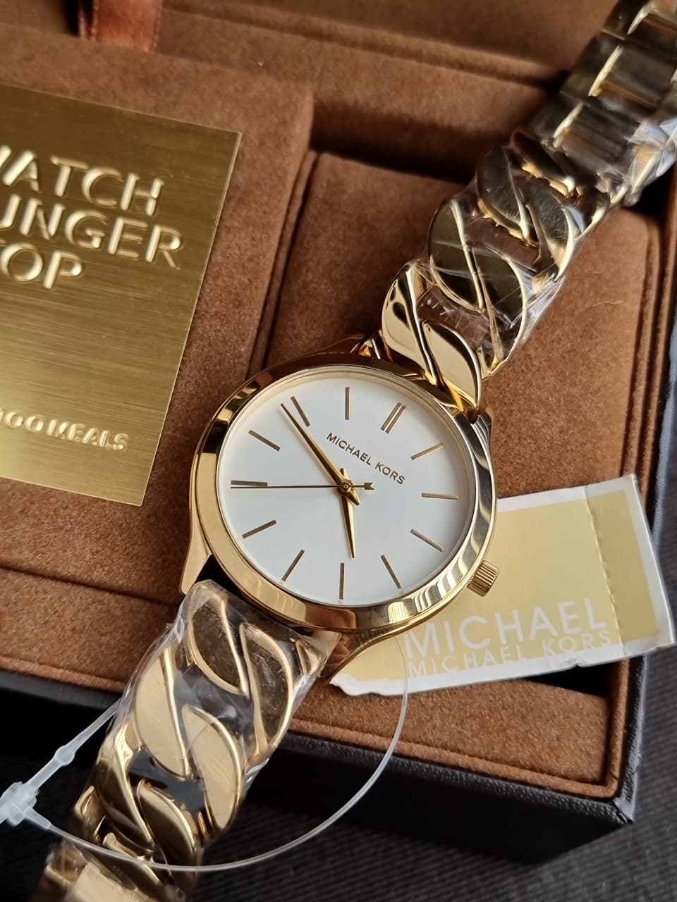 Michael Kors Runway Three-Hand 38mm Gold-Tone Stainless Steel Watch - MK7472