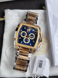 Versace Men’s Quartz Swiss Made Two-Tone Stainless Steel Blue Dial 42mm Watch VE6H00723