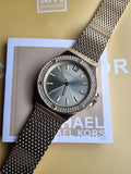 Michael Kors Women’s Quartz Gold Stainless Steel Gold Dial 37mm Watch MK7335