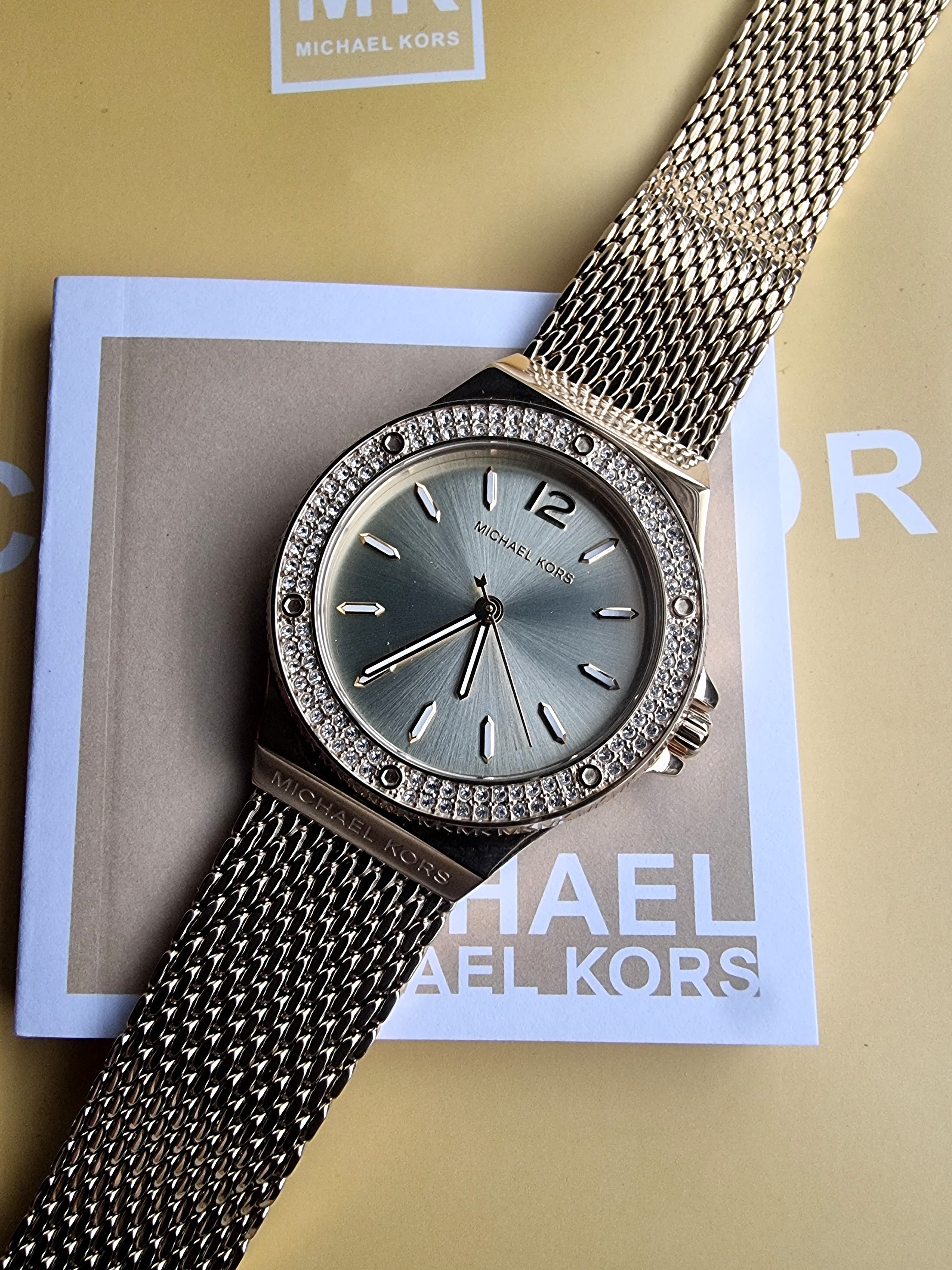 Michael Kors Women’s Quartz Gold Stainless Steel Gold Dial 37mm Watch MK7335