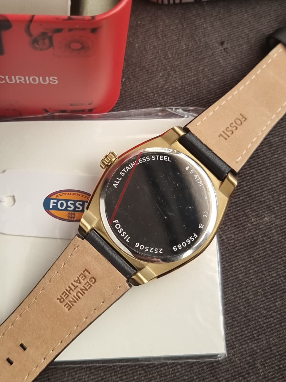 Fossil Men's Everett Analog Quartz Leather Watch Fs6089