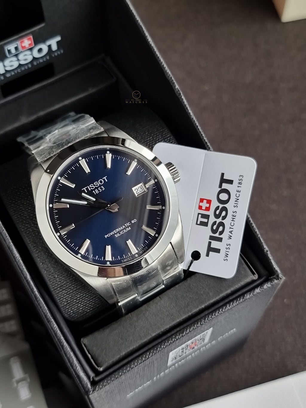 TISSOT Gentleman Powermatic 80 Automatic Blue Dial Men's Watch
 T127.407.11.041.00