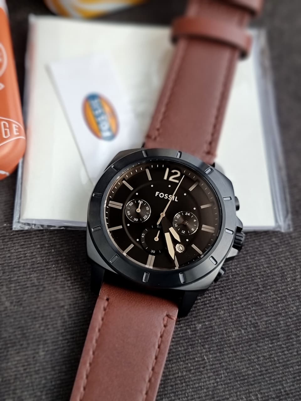 Fossil Men's Privateer Chronograph, Black Stainless Steel Watch - BQ2820