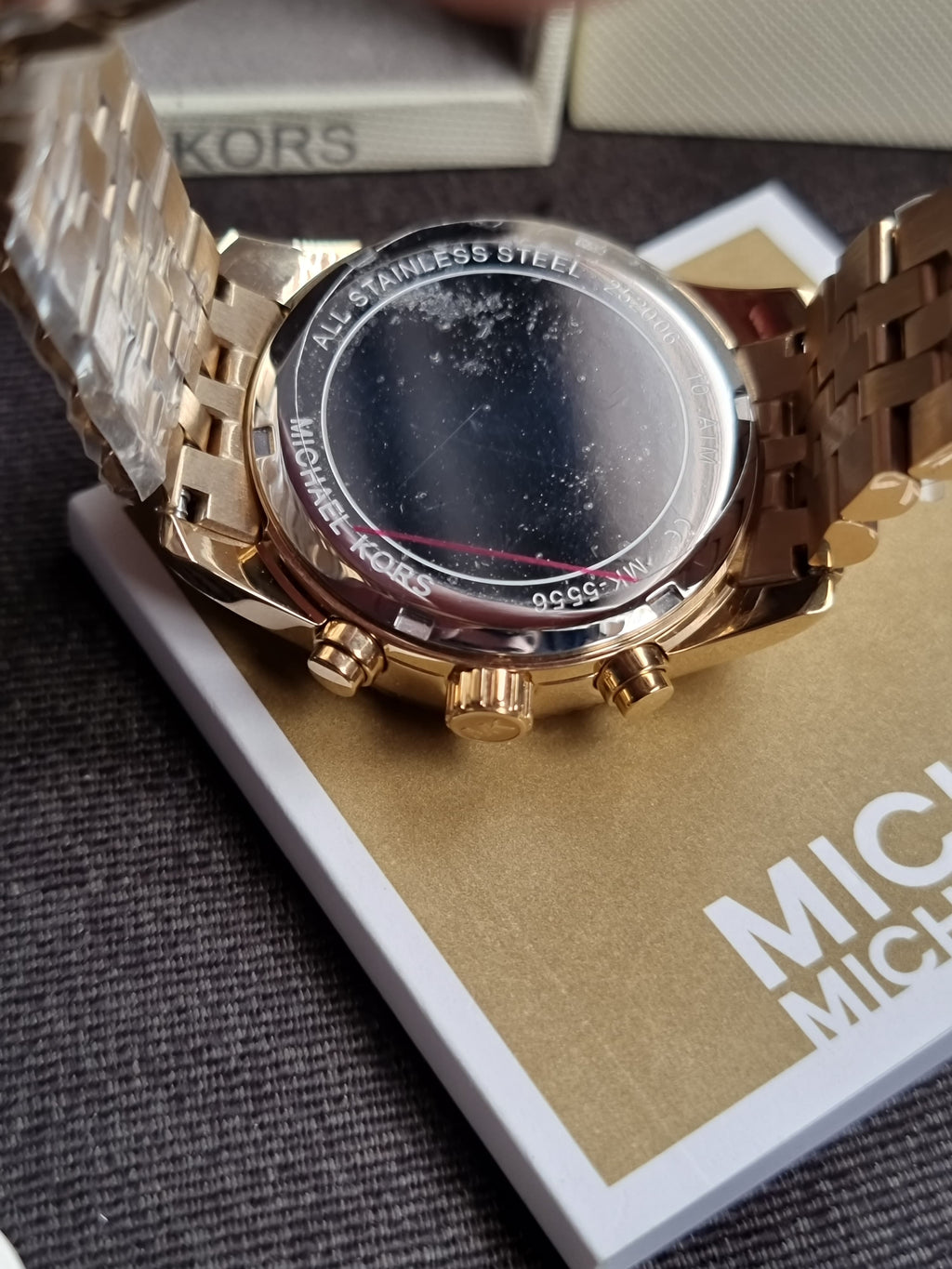 Michael Kors
lexington chronograph champagne dial ladies watch mk5556