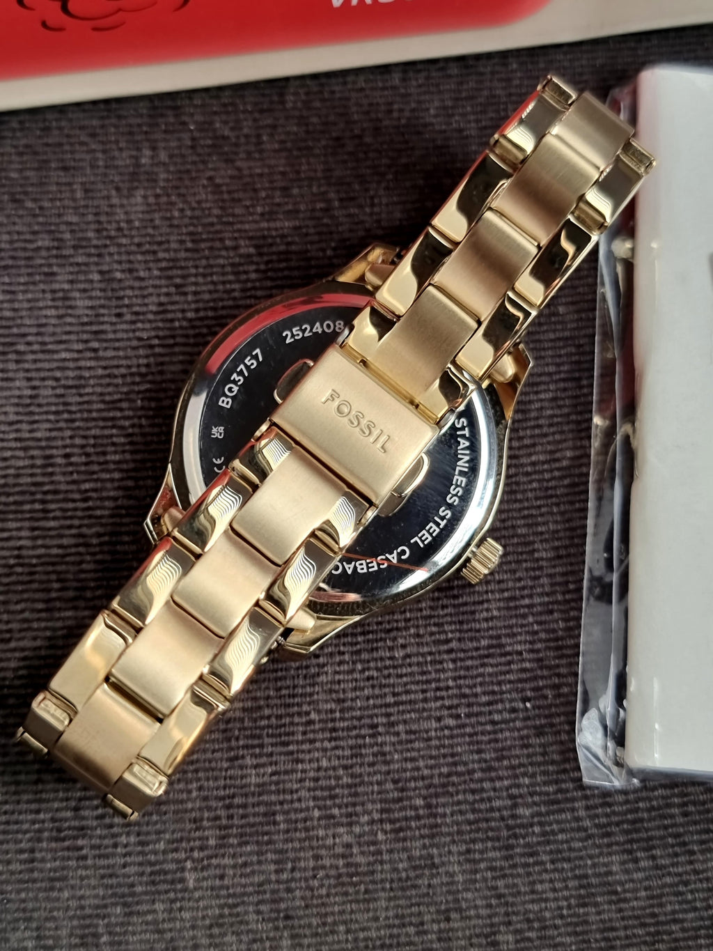 Fossil BQ3757 Rye Multifunction Gold-Tone Stainless Steel Watch