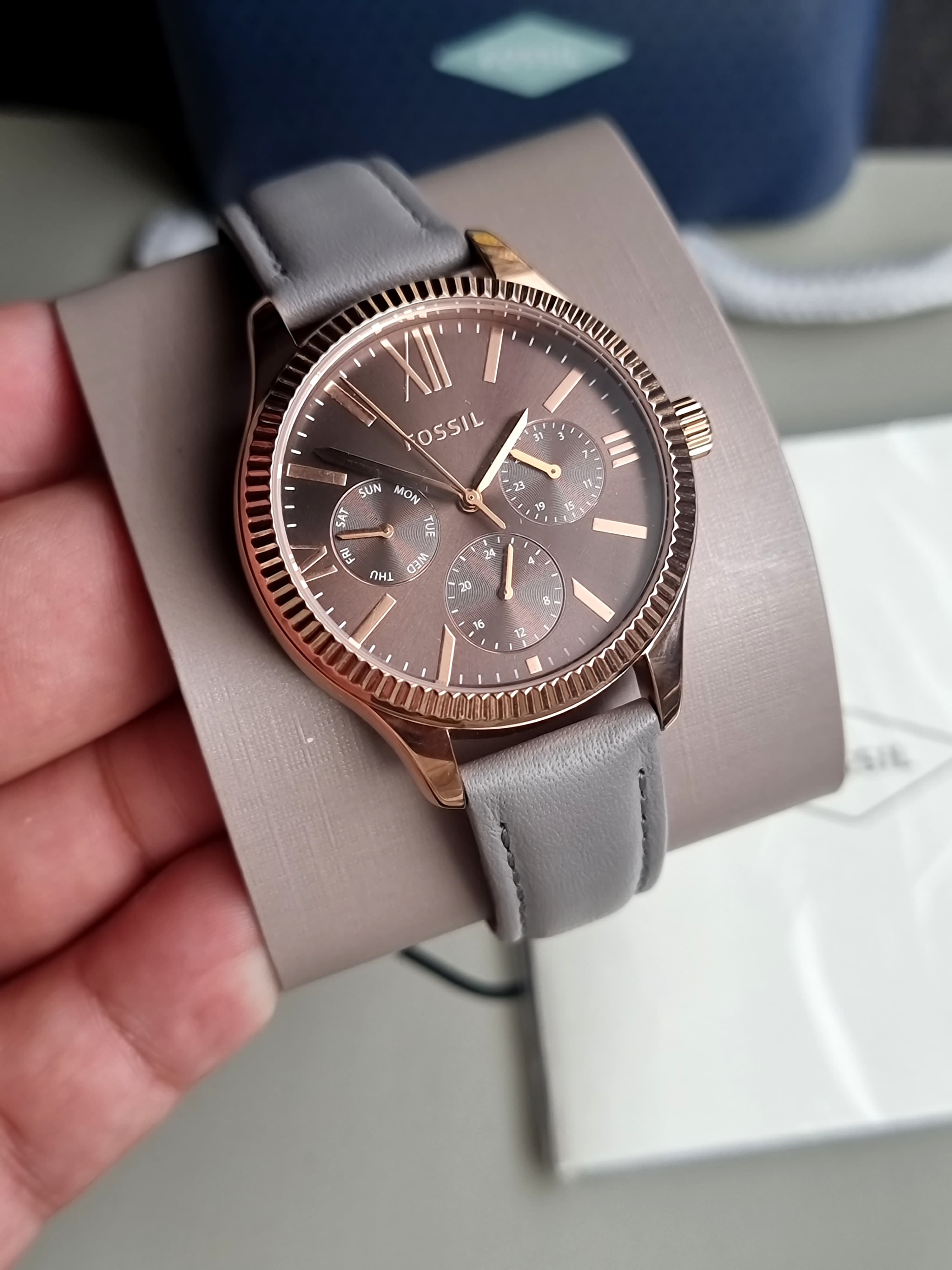 Fossil Analog Grey Dial Women's Watch-BQ3764