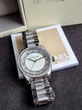 Michael Kors Lexington Silver Mother Of Pearl Watch MK7445