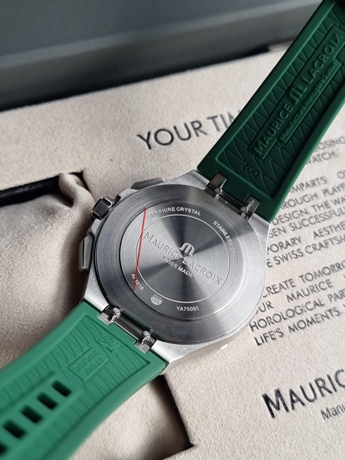 Maurice Lacroix Aikon Quartz Chronograph Green AI1018-SS000-630-5