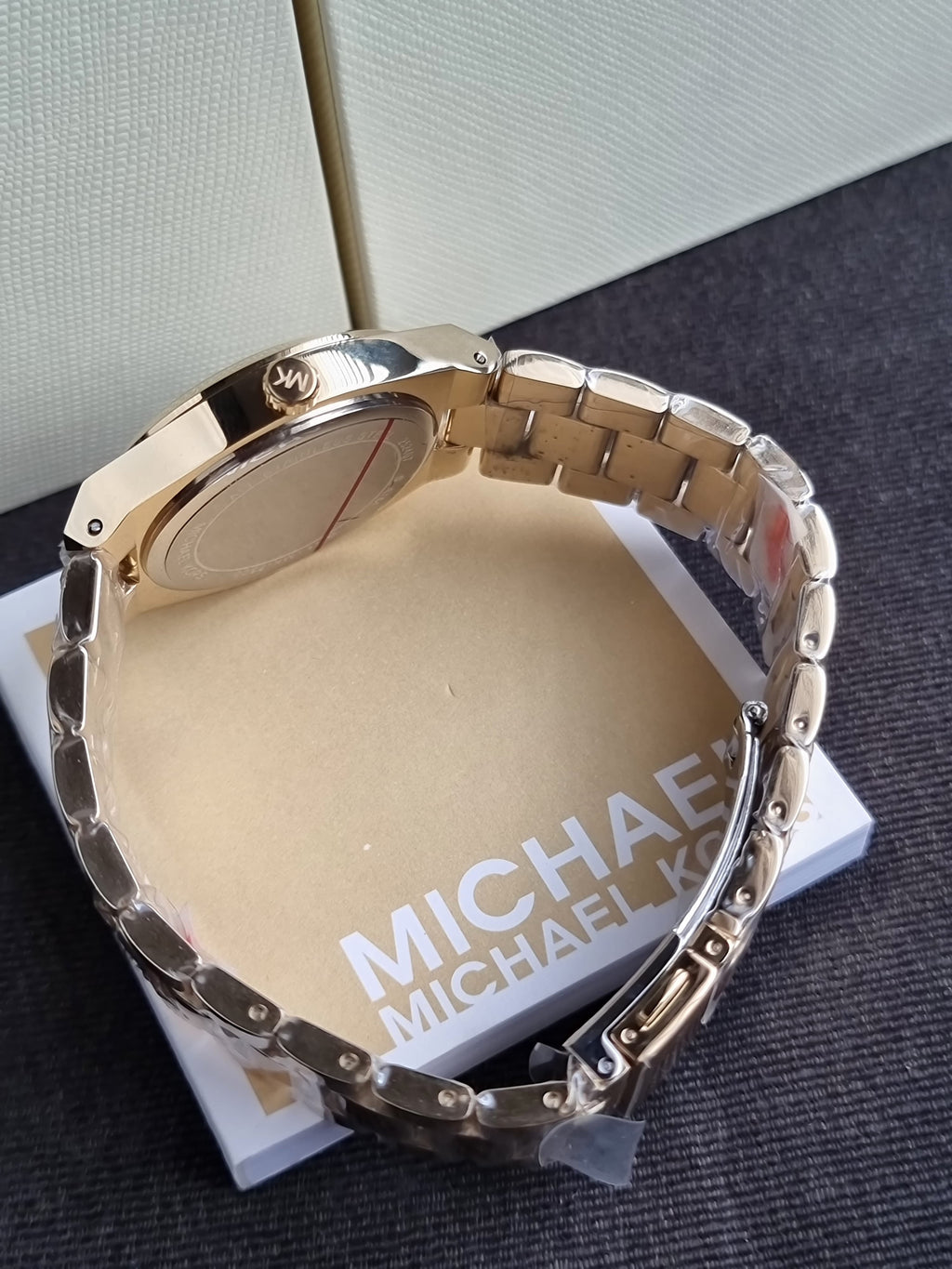 Michael Kors 37mm Lennox Gold Tone Analogue Watch MK7500
