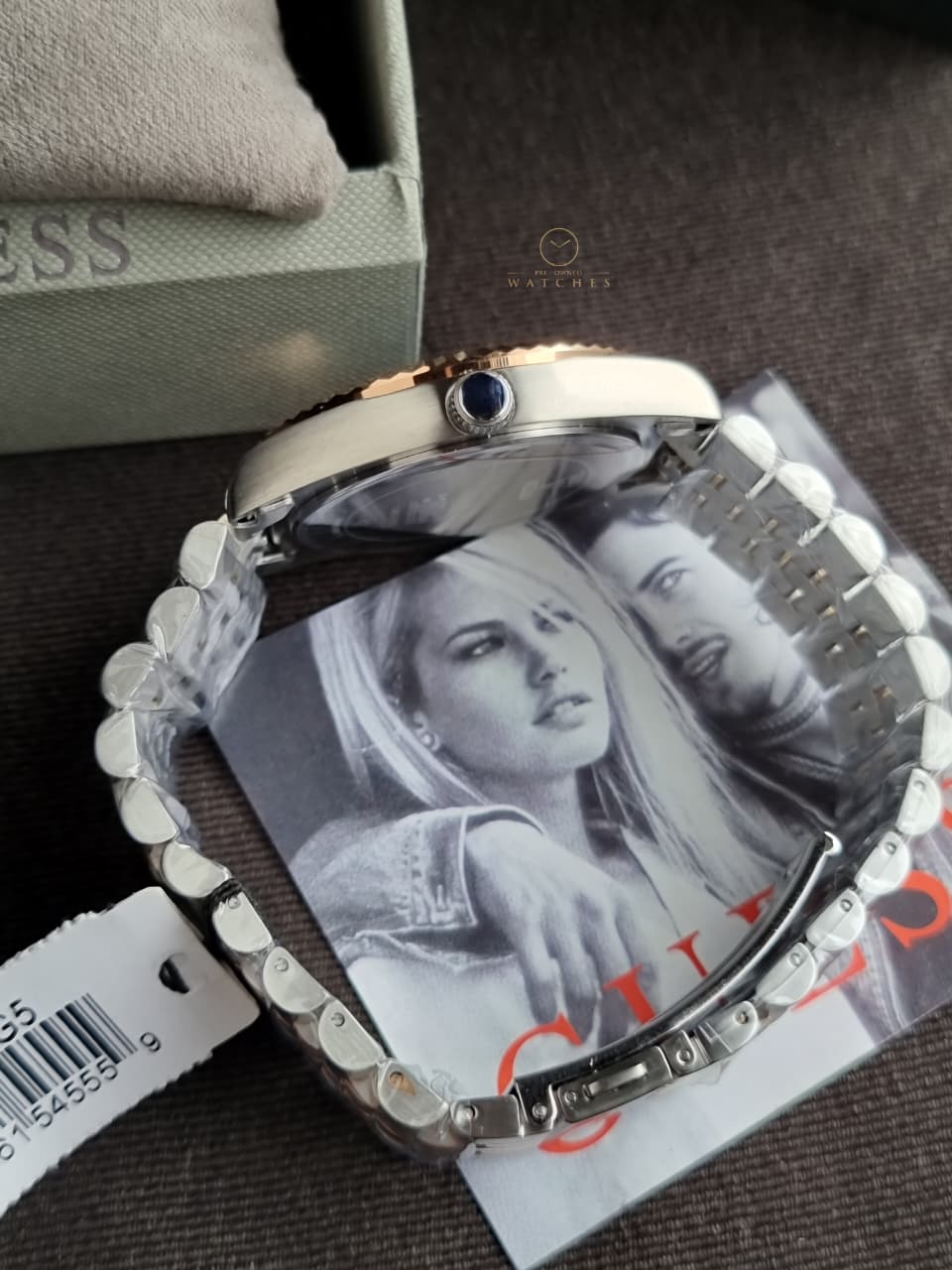 GUESS Jaden Two tone Multi-function Date Quartz Men’s Watch 42mm- GW0977g5