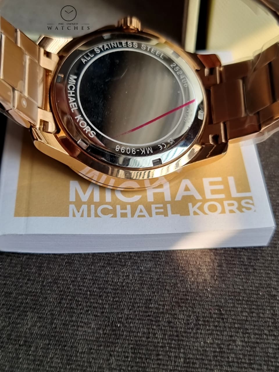 Michael Kors Outlet Oversized Nolan Rose Gold-Tone Watch-MK9098