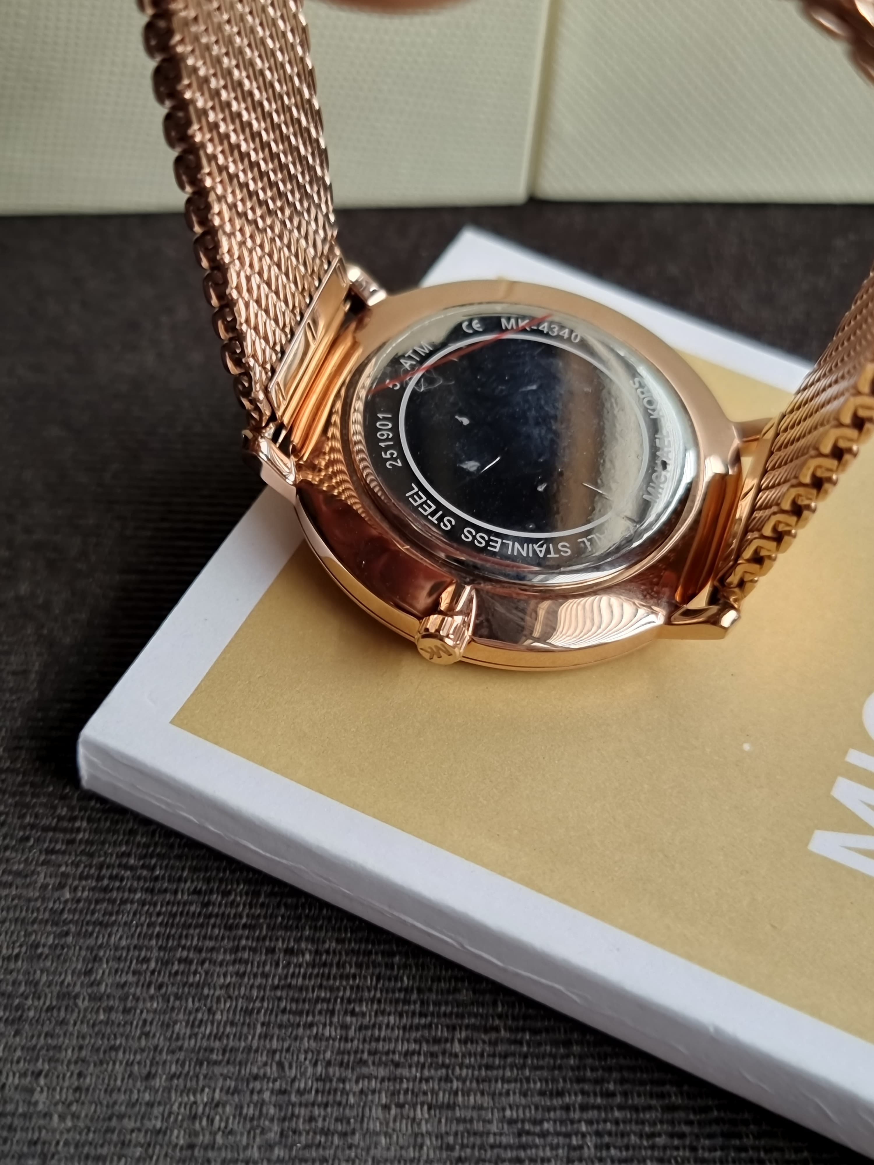 Michael Kors Pyper Three-Hand Rose Gold-Tone Stainless Steel 38mm Women's Watch-MK4340