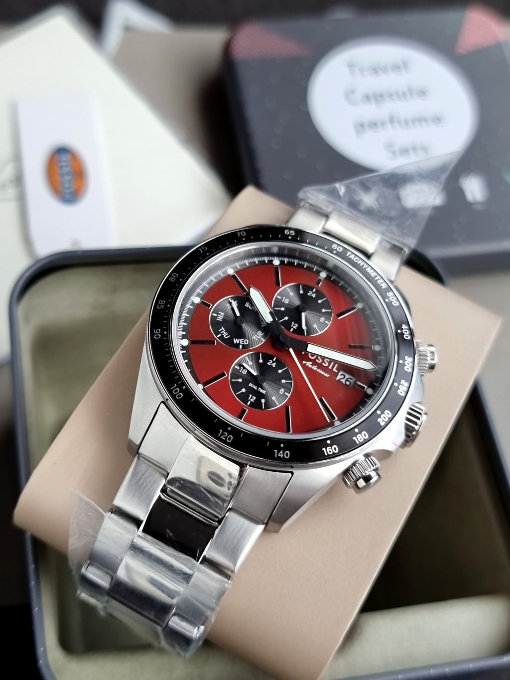 Fossil Men's Autocross 42mm Quartz Watch BQ2895