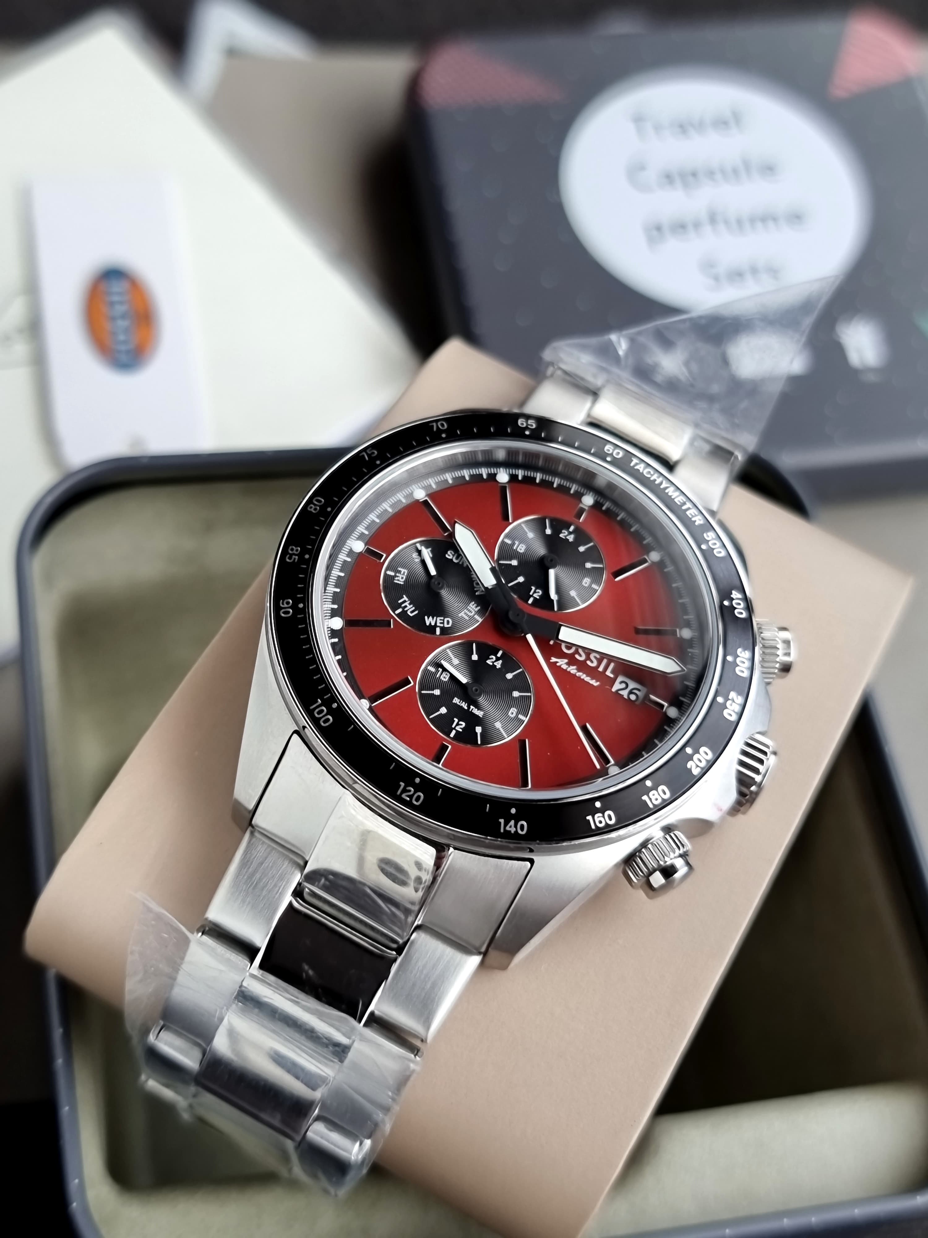 Fossil Men's Autocross 42mm Quartz Watch BQ2895
