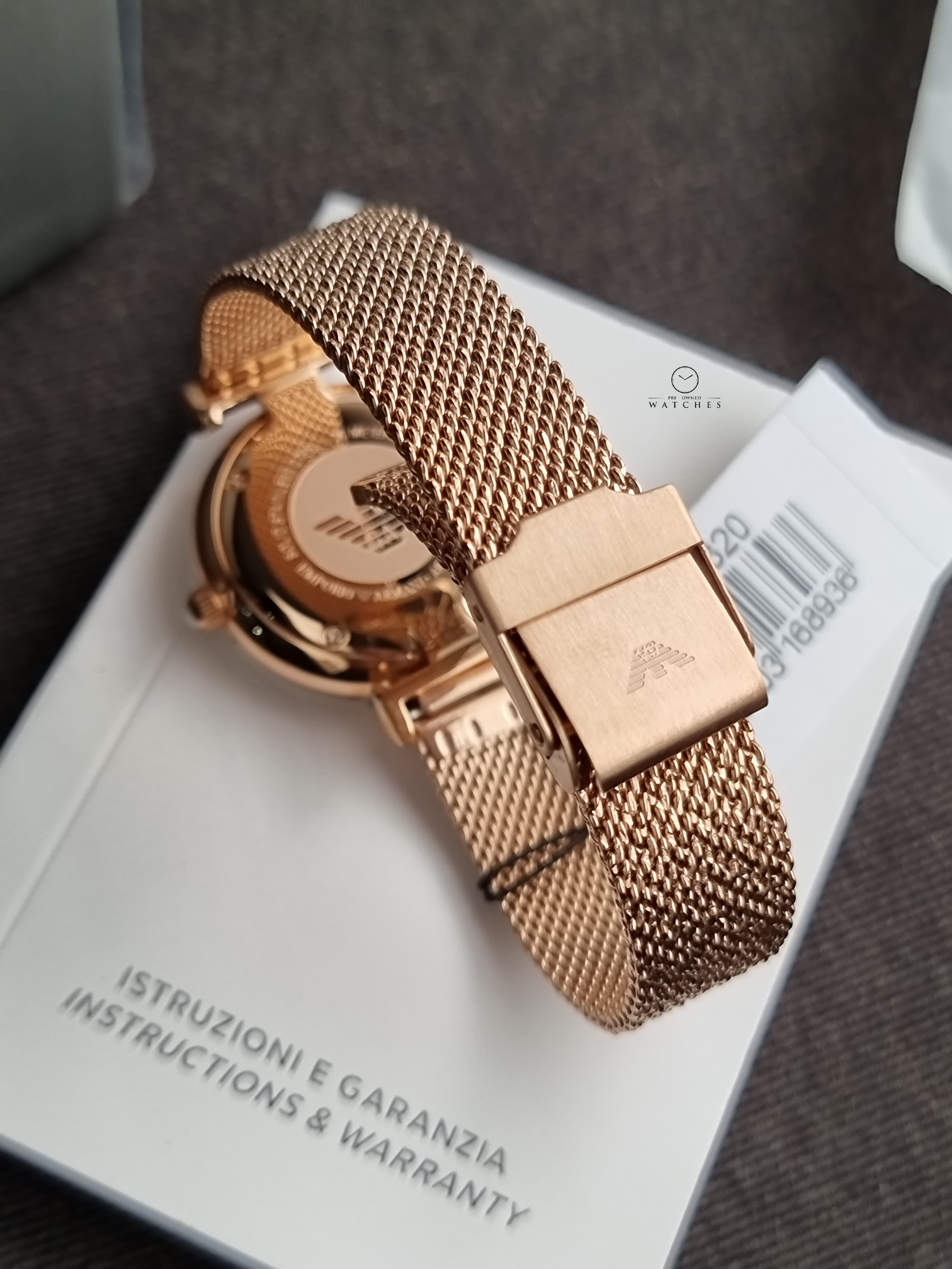 Emporio Armani Women’s Analog Stainless Steel Mother of Pearl Dial 32mm Watch AR11320