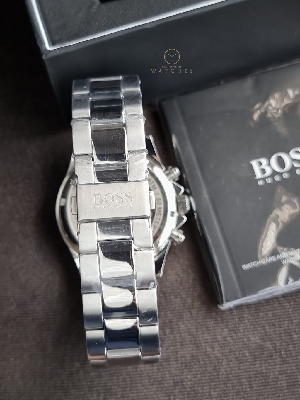 Hugo Boss Men’s Chronograph Stainless Steel Blue Dial 45mm Watch 1513755