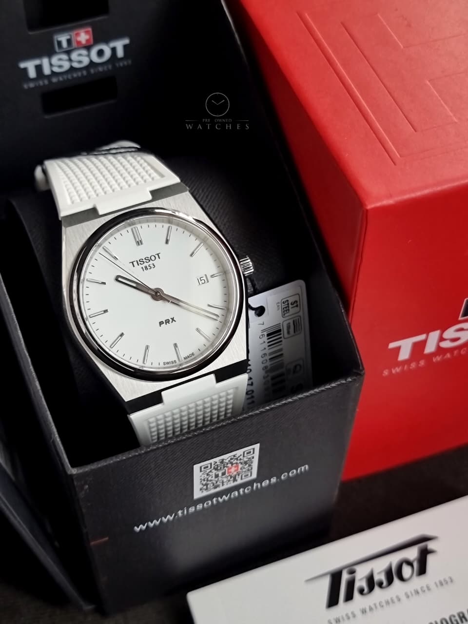 Tissot 
PRX Quartz White Dial Men's Watch
T137.410.17.011.00