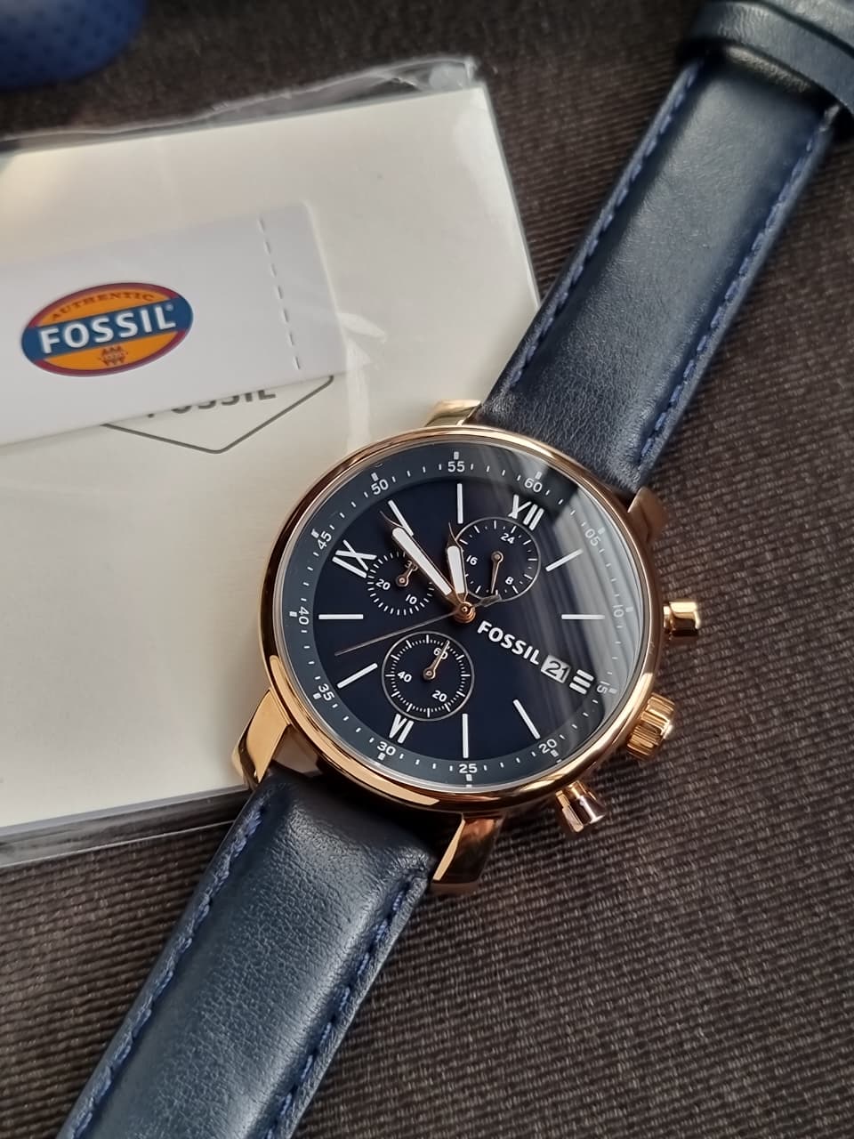 Fossil Rhett Analog Blue Dial Men's Watch-BQ1704
