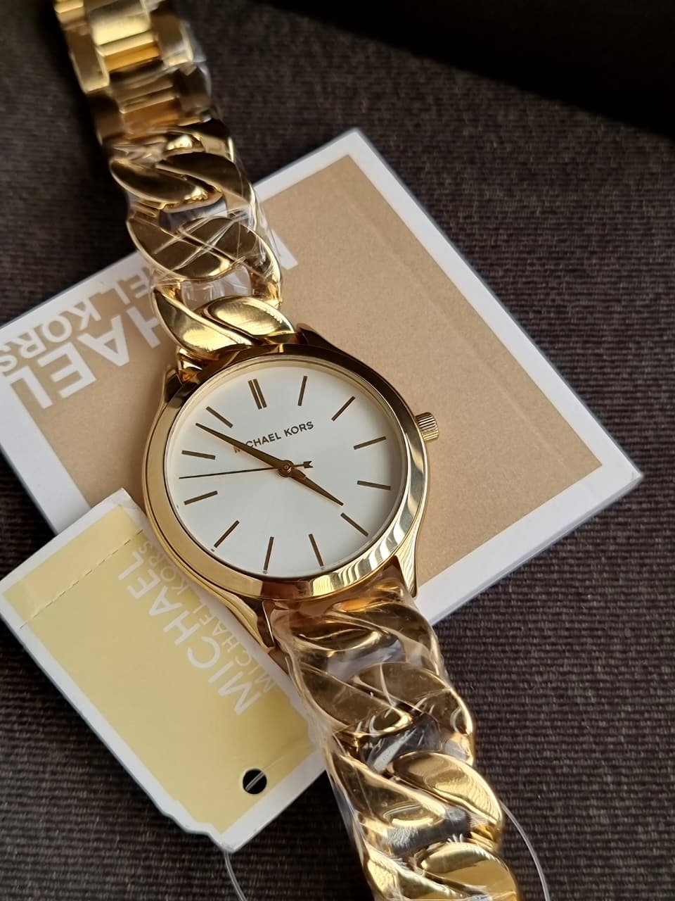 Michael Kors Runway Three-Hand 38mm Gold-Tone Stainless Steel Watch - MK7472