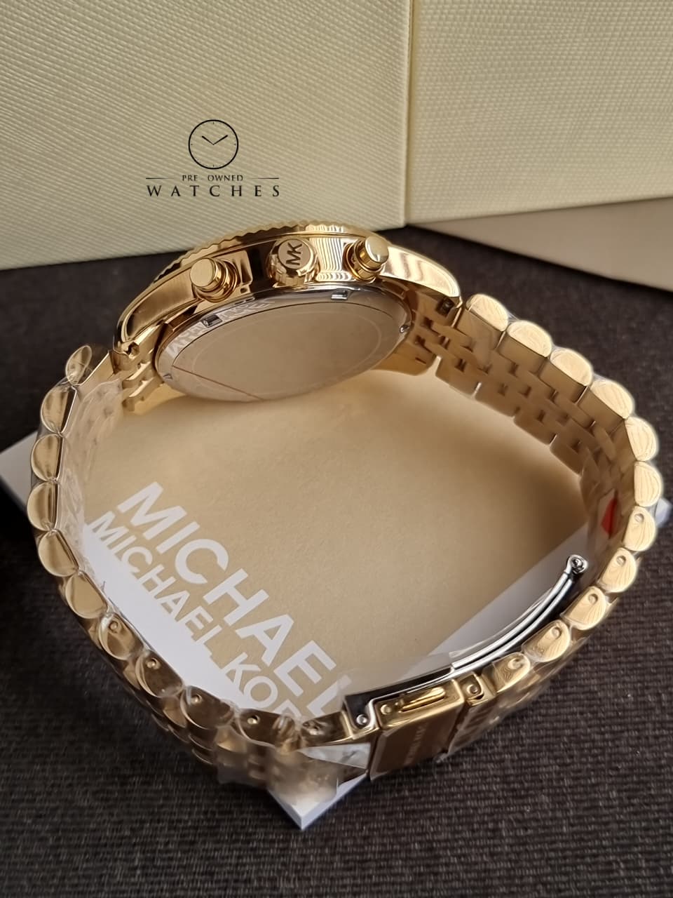 Michael Kors Lexington Chronograph Gold-Tone 38mm Stainless Steel Watch - MK7378