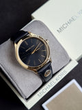 Michael Kors Slim Runway Quartz Black Dial Ladies Watch
MK7553