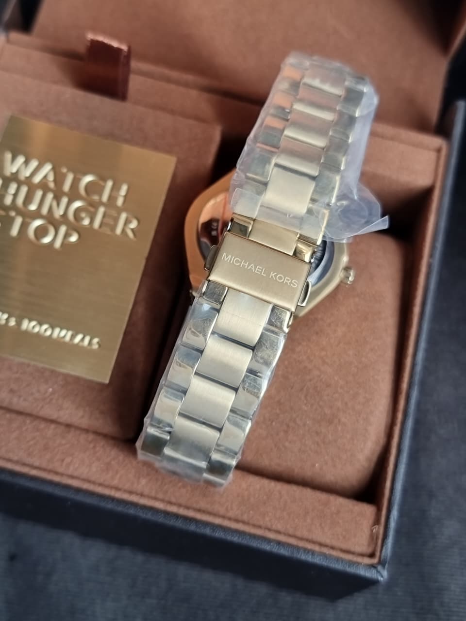 Michael Kors Lennox 37mm Three-Hand Gold-Tone Stainless Steel Watch-MK7391