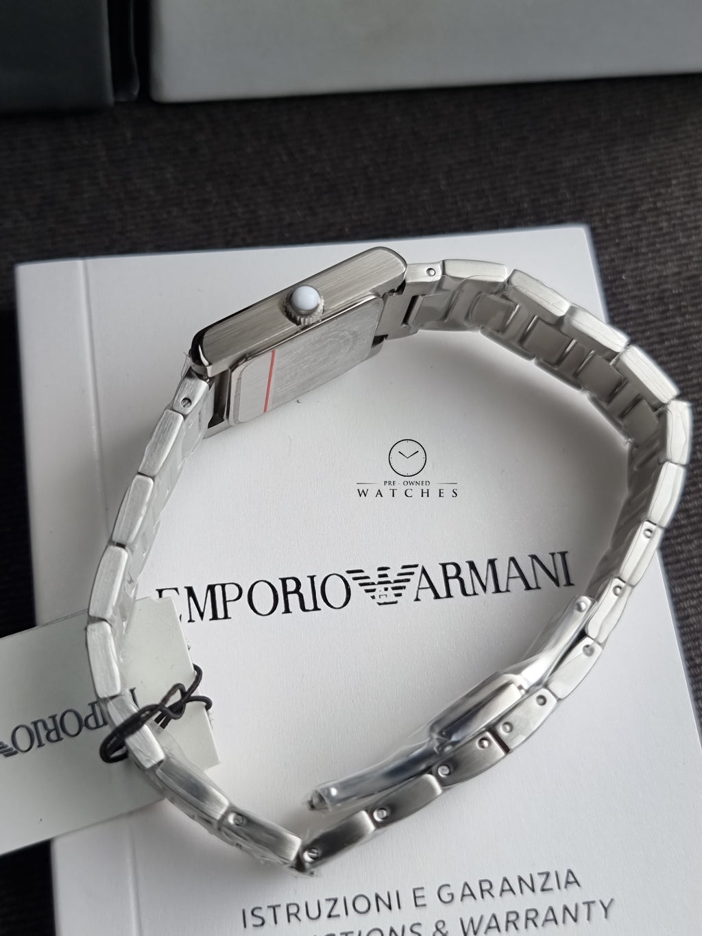 Emporio Armani Silver Quartz Stainless Steel Watch AR11662