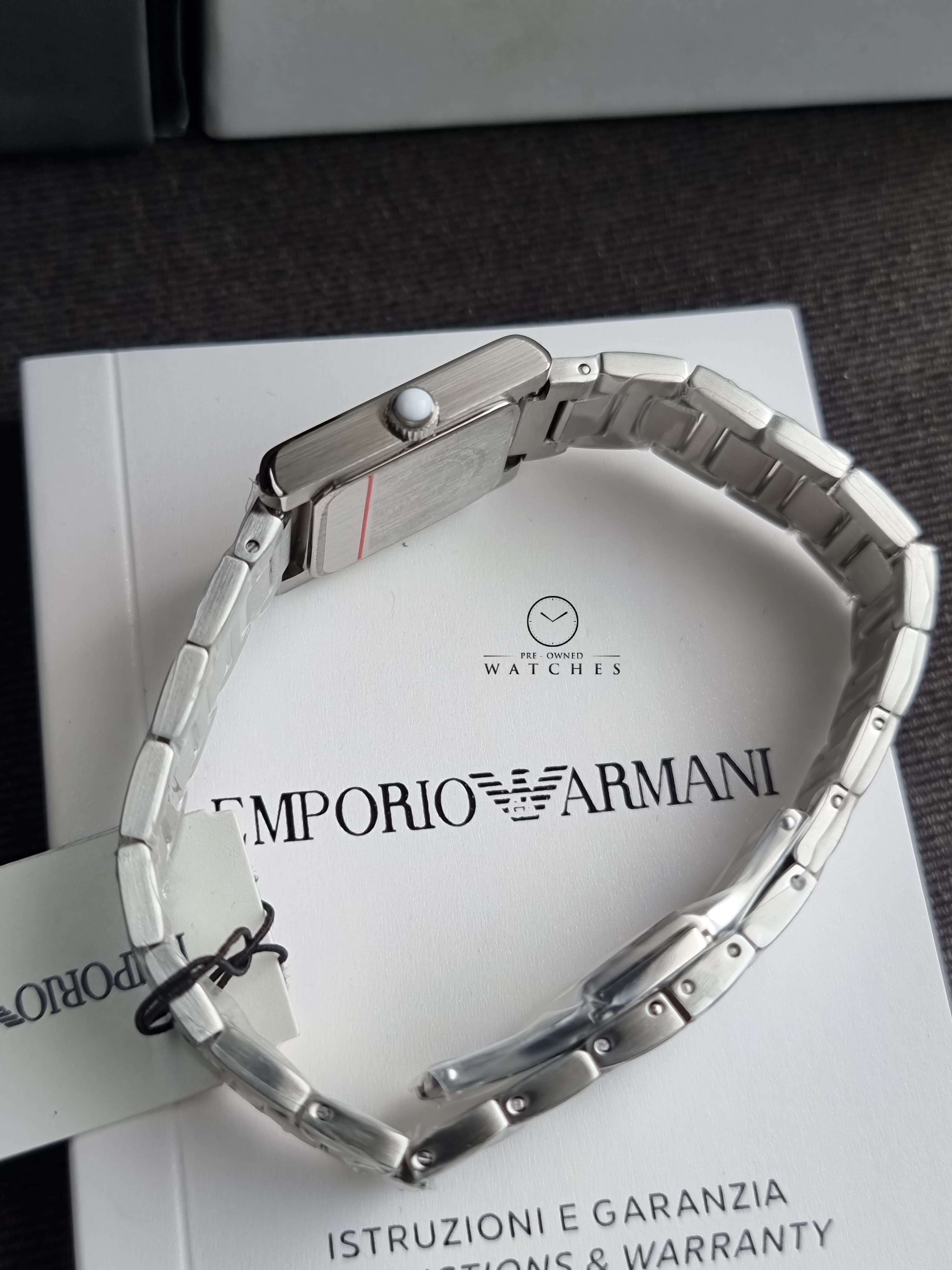 Emporio Armani Silver Quartz Stainless Steel Watch AR11662