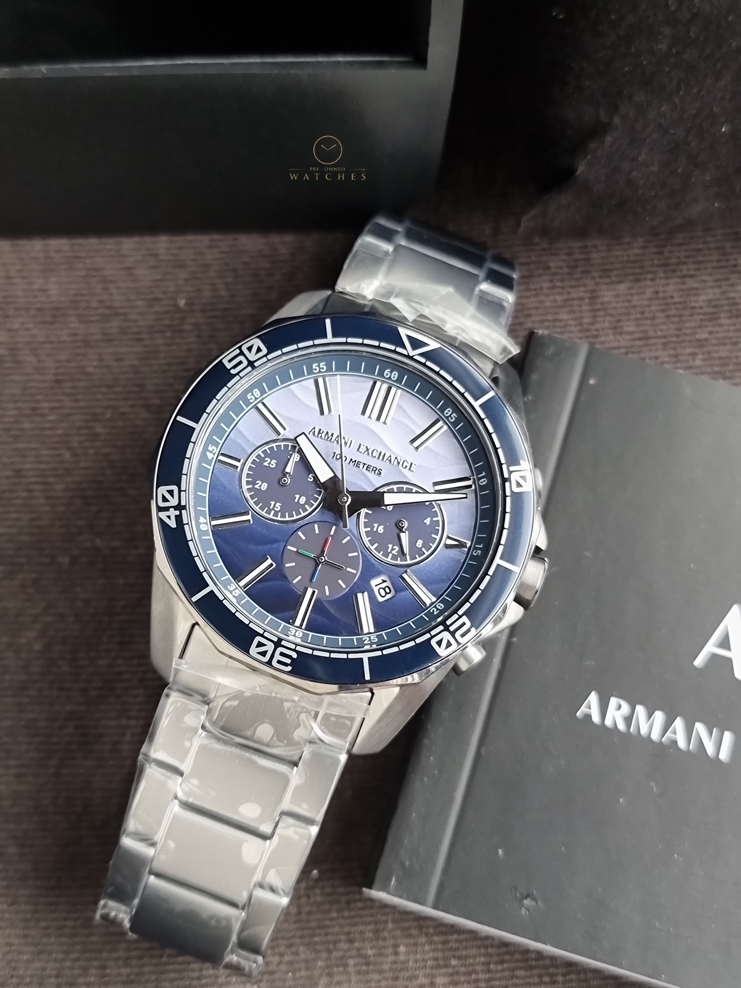Armani Exchange Spencer Chronograph Quartz Blue Dial Men's Watch
AX1967