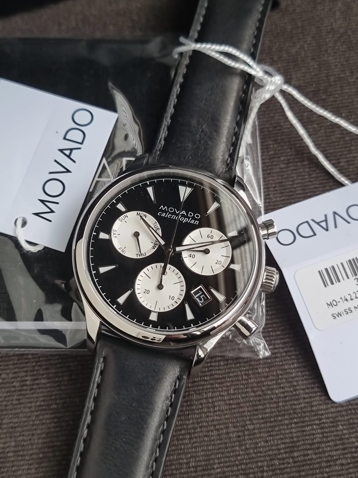 MOVADO Heritage Chronograph Black Dial Men's Watch 3650005