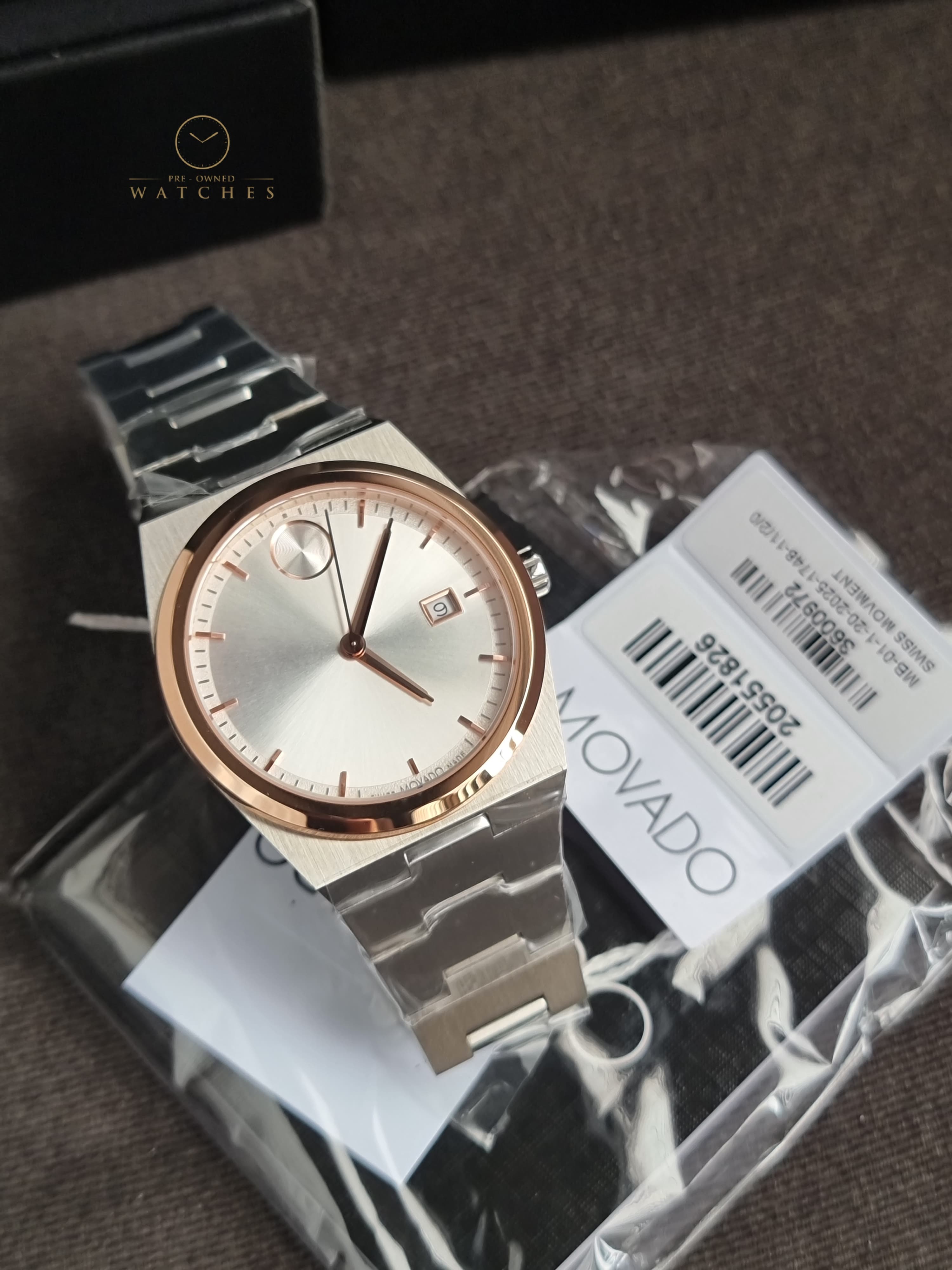 Movado Bold Quest 40mm White Dial Two-Tone Stainless Steel Men's Watch 3600972