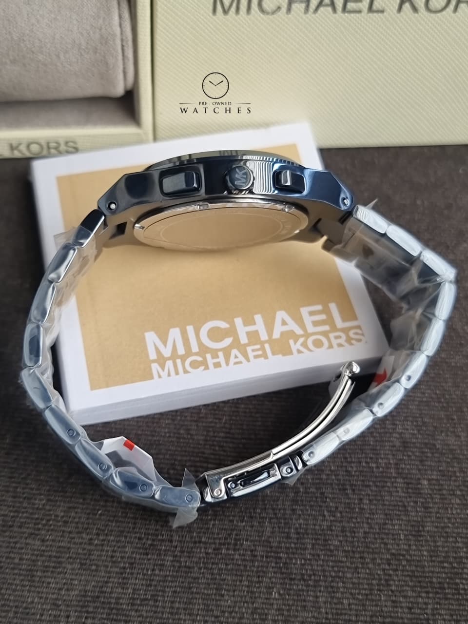 Michael Kors Men’s Quartz Blue Stainless Steel Blue Dial 40mm Watch MK9147