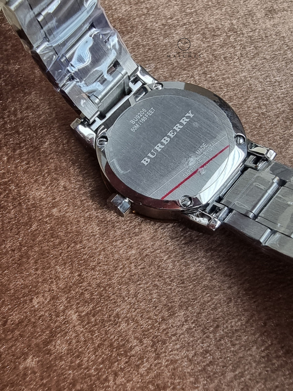 Burberry Ladies Swiss Made Stainless Steel Two-Tone Silver Dial 26mm Watch BU9205