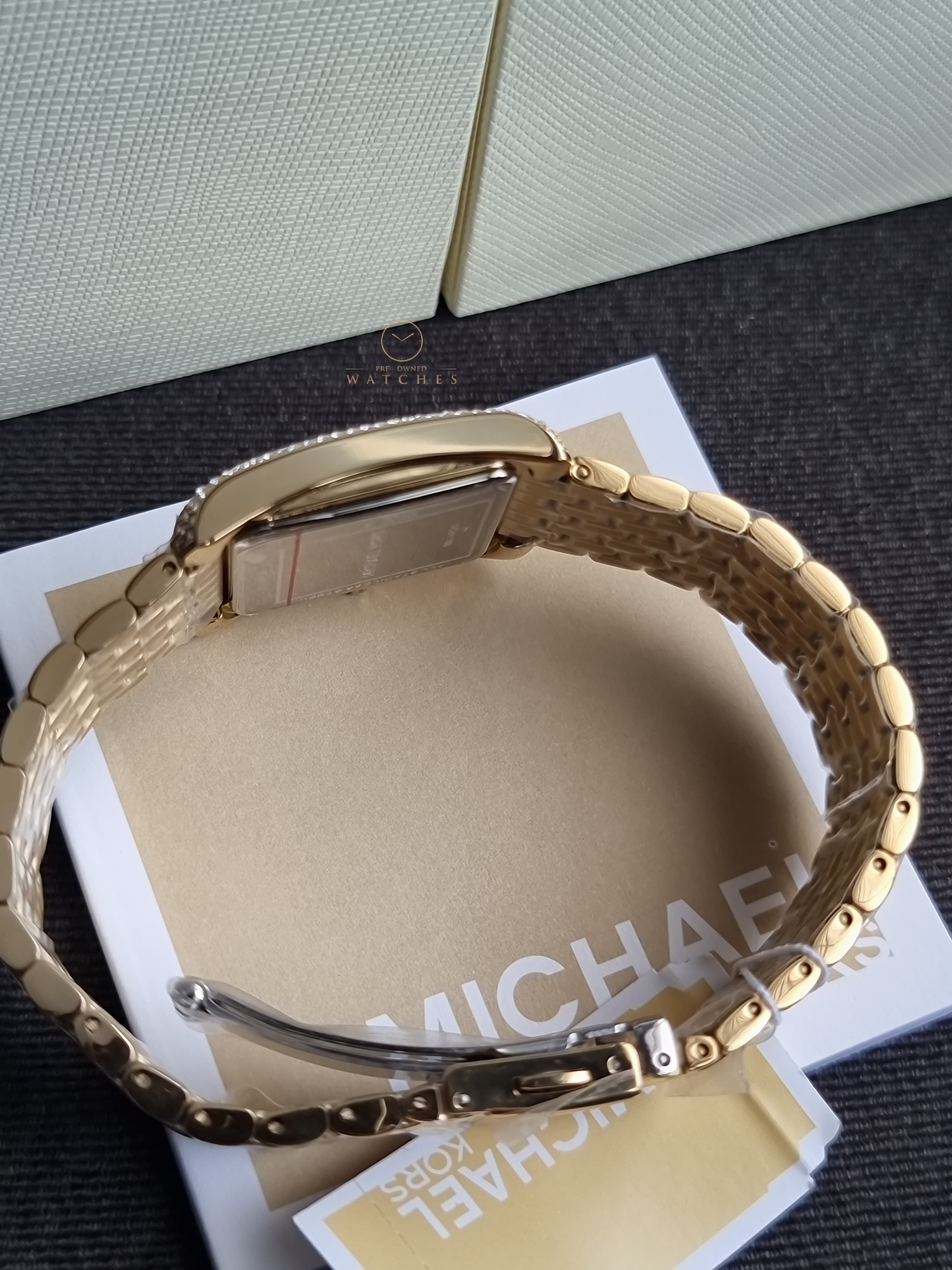 Michael Kors Emery Quartz Crystal 27mm White Dial Ladies Watch
MK4826