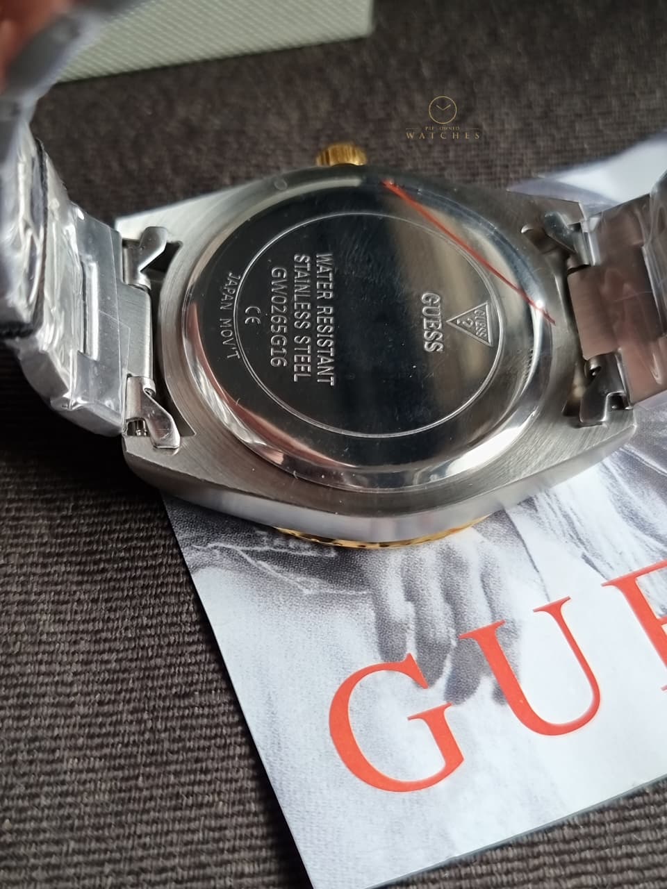 GUESS Green Dial Two-Tone Bracelet Men's Quartz 42mm Watch - GW0265G16