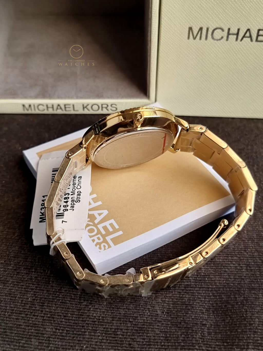 Michael Kors Women’s Quartz Stainless Steel Gold Dial 38mm Watch MK3811