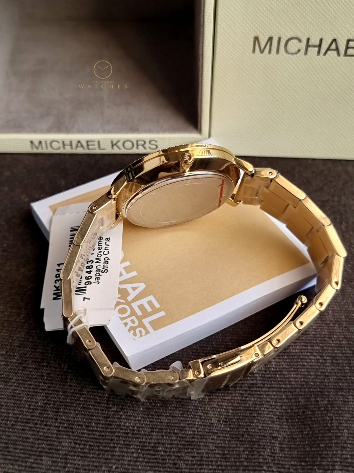 Michael Kors Women’s Quartz Stainless Steel Gold Dial 38mm Watch MK3811