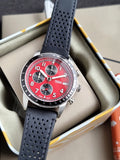 Fossil Sport Tourer 42mm Chronograph Black Leather Watch- FS6086