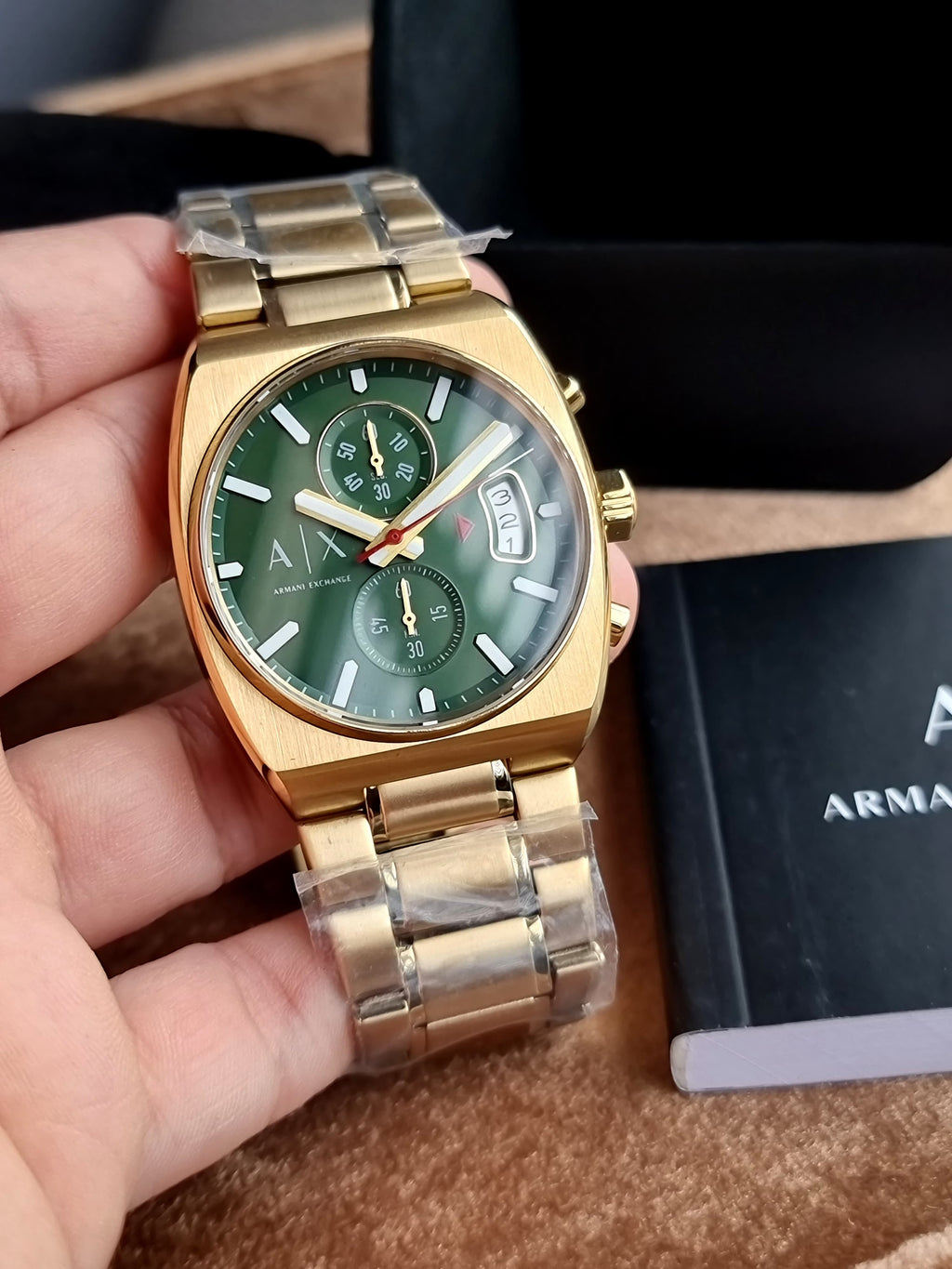 Armani Exchange
Oliver Chronograph Quartz Green Dial 40mm Men's Watch
 AX2822