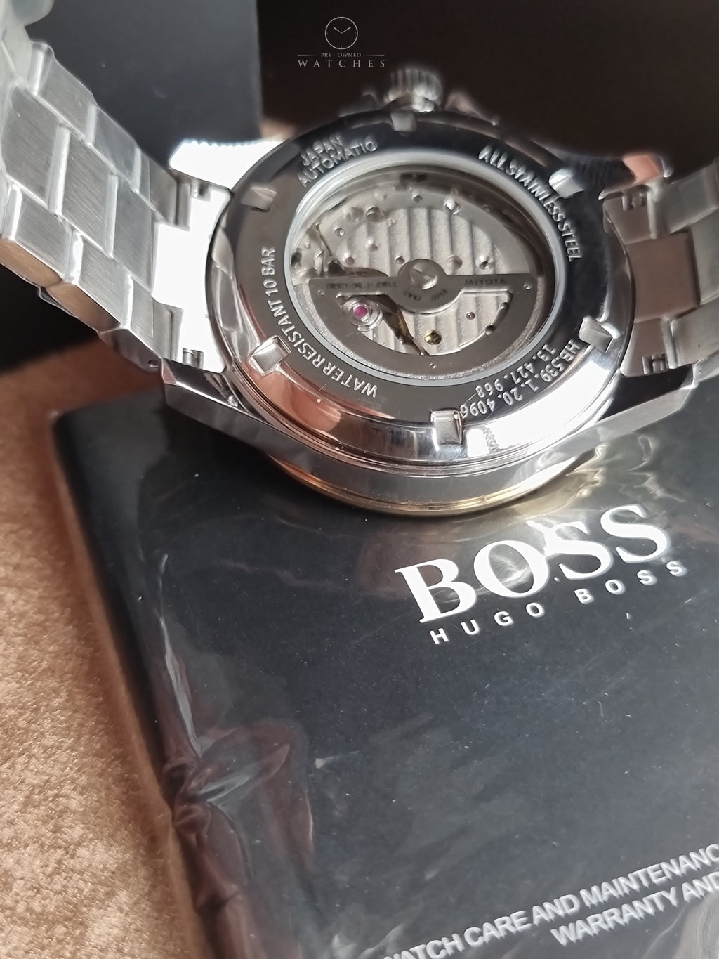 Hugo Boss Two-tone Stainless Steel Navy Blue Dial 1514201 Automatic Men's Watch