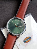 Fossil Men's Minimalist 44mm Quartz Stainless Steel Three-Hand Watch for Men- FS6094