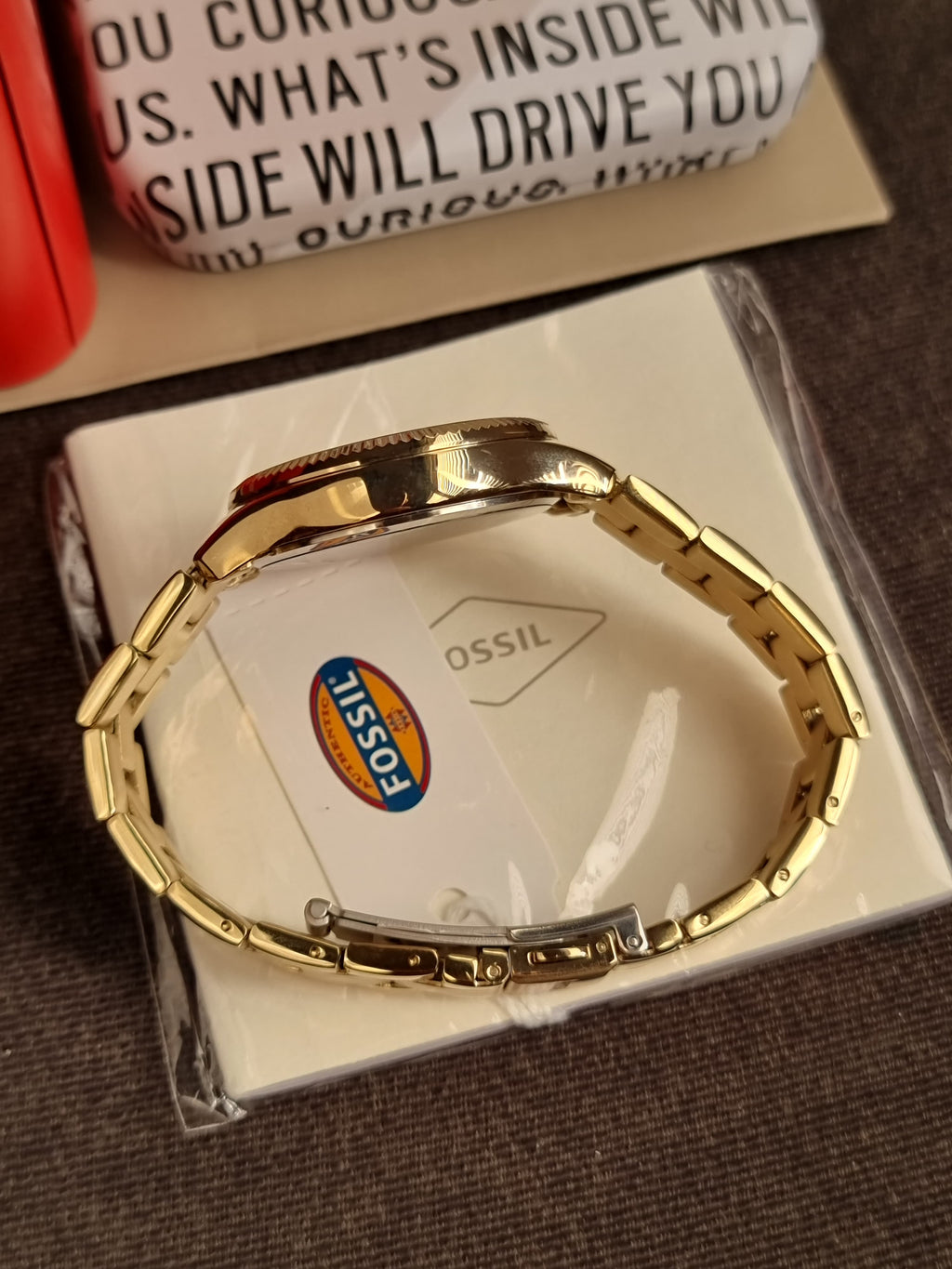 Fossil BQ3757 Rye Multifunction Gold-Tone Stainless Steel Watch