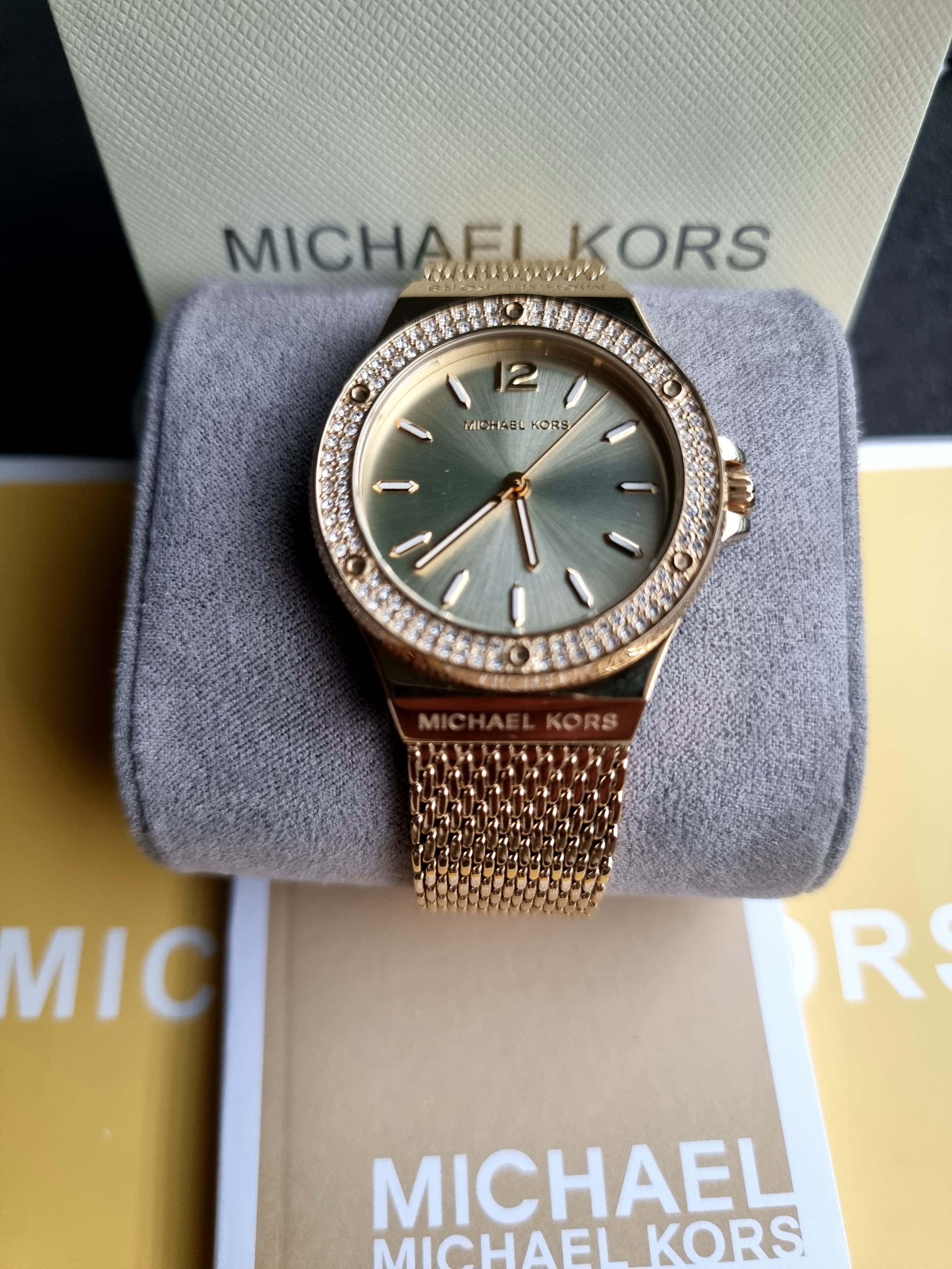 Michael Kors Women’s Quartz Gold Stainless Steel Gold Dial 37mm Watch MK7335