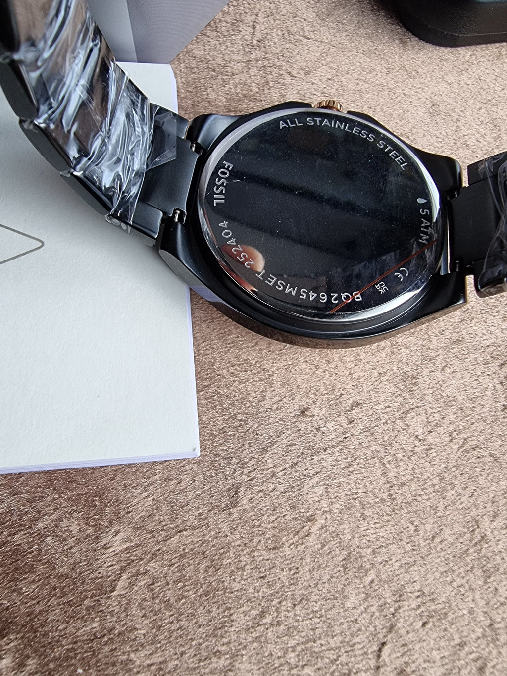 Fossil Evanston His & Her Black Stainless Steel Multifunction Couple Watch Set – BQ2645SET
Women's Dial Size 36mm
Men's Dial size 45mm