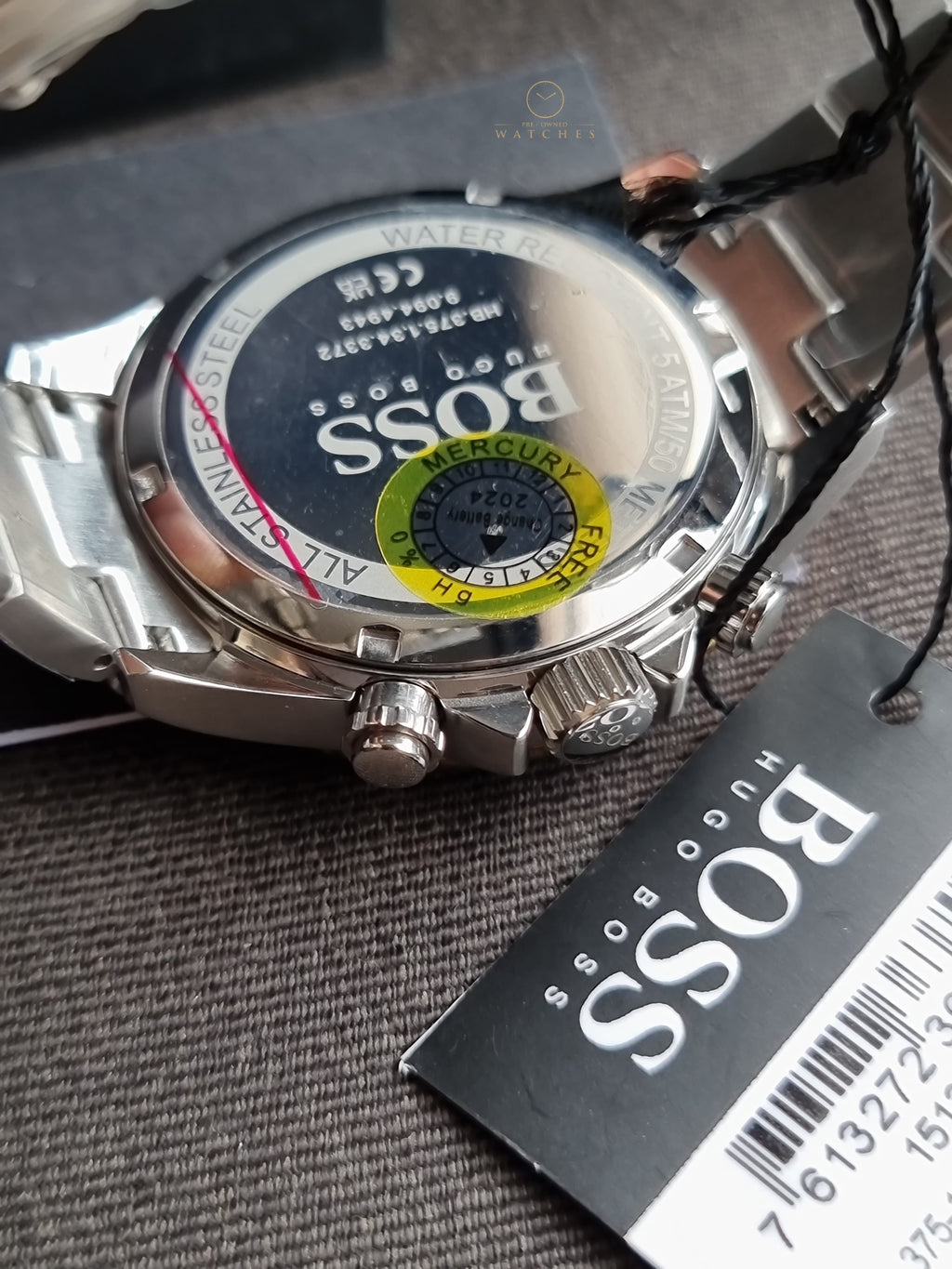 HUGO BOSS Hero Two-Tone Stainless Steel Blue Dial Chronograph Quartz Watch for Gents - 1513767