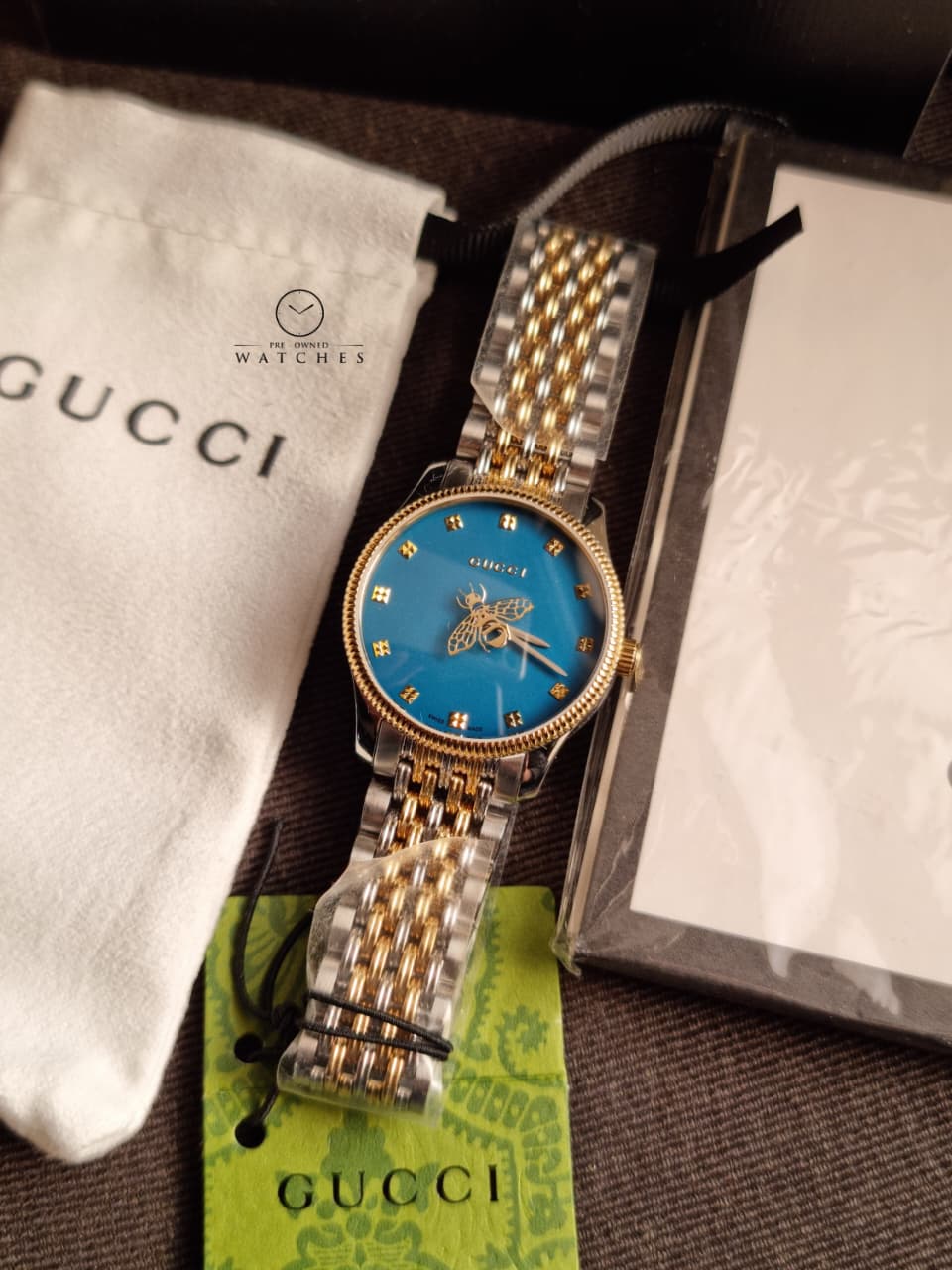 Gucci
G-Timeless Quartz Blue Dial Ladies Watch
YA1265029
