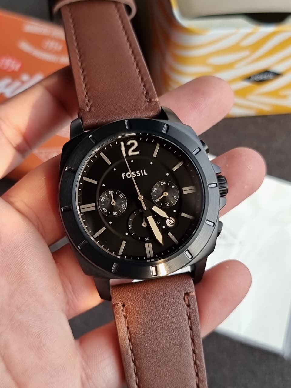 Fossil Men's Privateer Chronograph, Black Stainless Steel Watch - BQ2820
