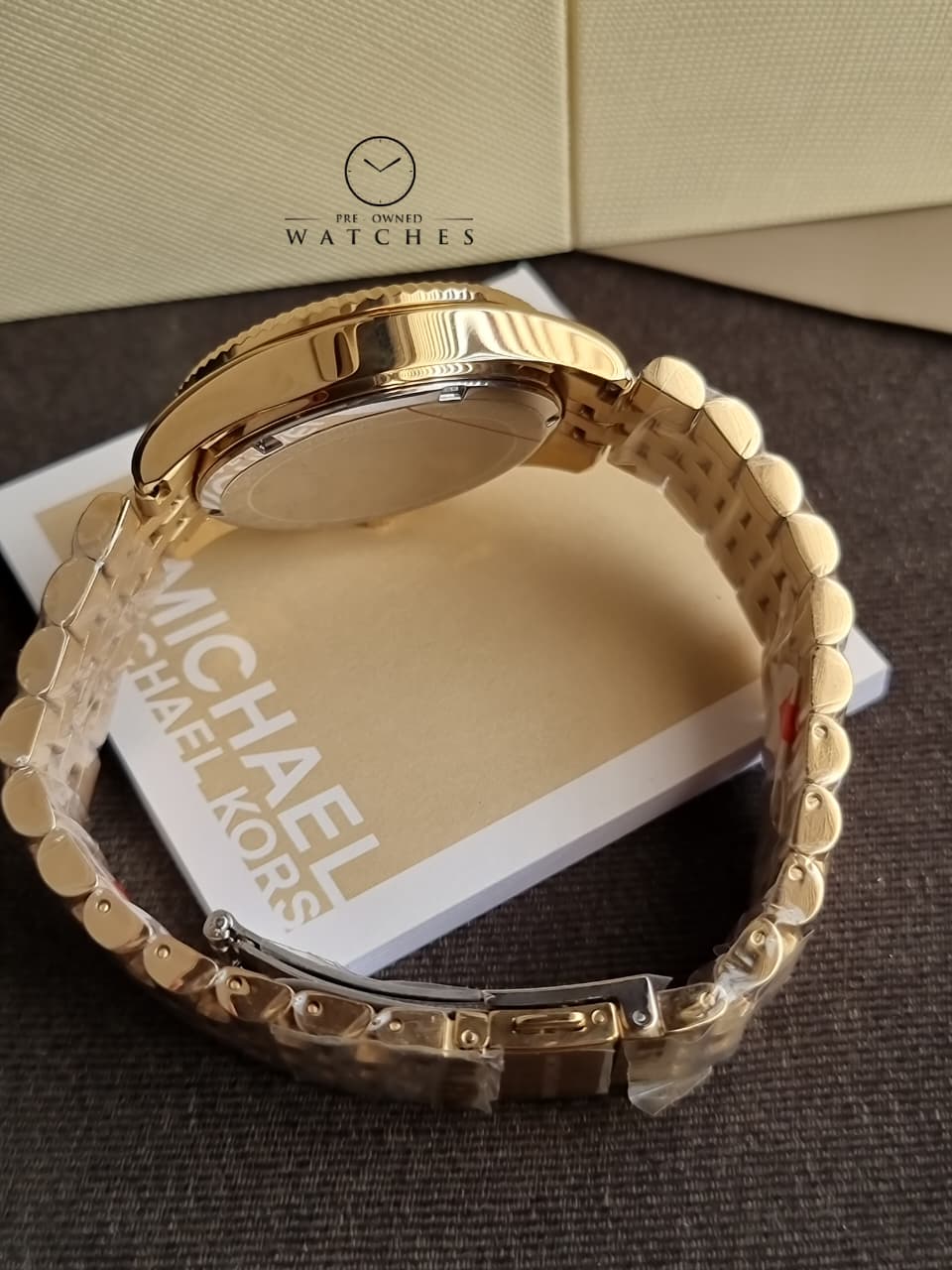 Michael Kors Lexington Chronograph Gold-Tone 38mm Stainless Steel Watch - MK7378